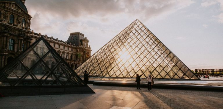 The Louvre Museum in Paris, France